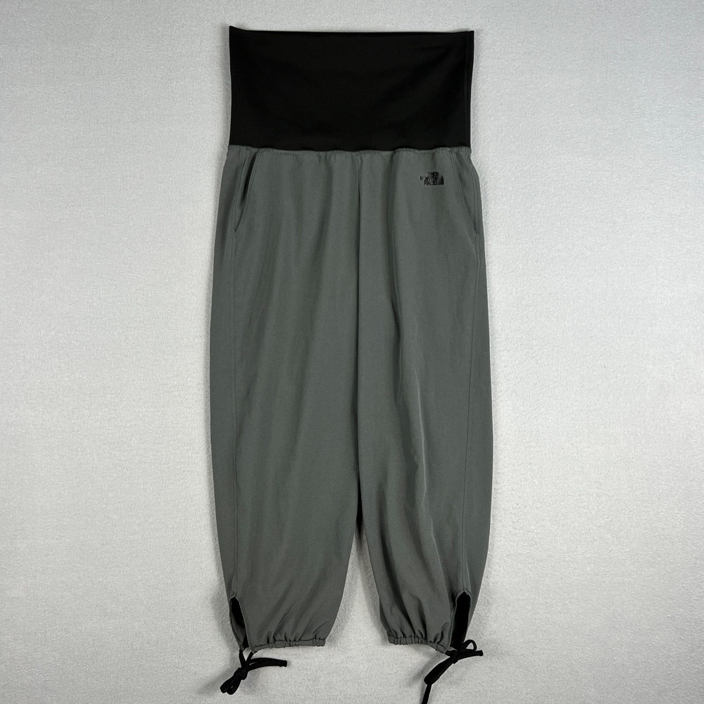 The North Face Womens S Dance Jogger Pants Gray Cinch Hem Lightweight Activewear
